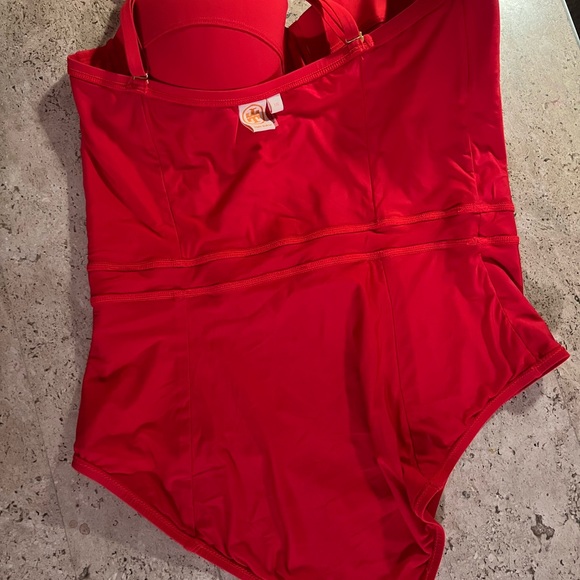 Tory Burch Red One Piece Swimsuit - Picture 5 of 8
